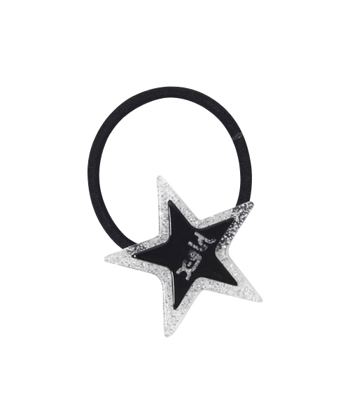 X-girl(エックスガール)の「STACKED STAR HAIR ELASTIC(ヘアゴム・レディース・ブラック/ネイビー/ピンク・ONE SIZE)」の2枚目の写真