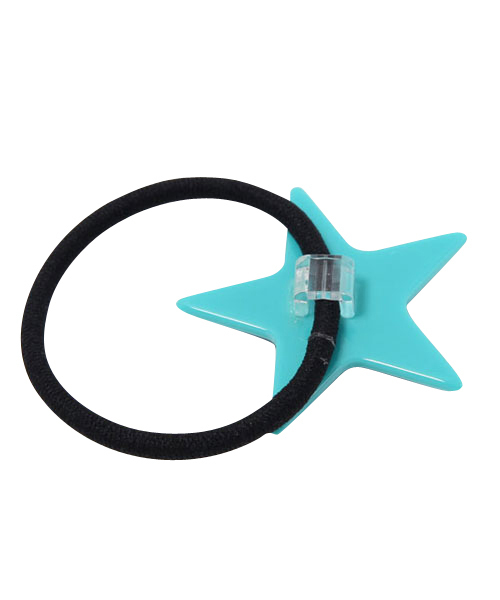 X-girl(エックスガール)の「STACKED STAR HAIR ELASTIC(ヘアゴム・レディース・ブラック/ネイビー/ピンク・ONE SIZE)」の5枚目の写真