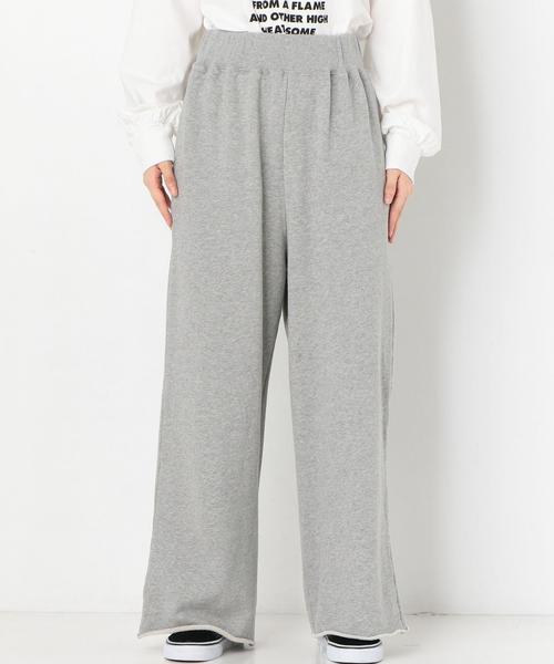 Another Edition（アナザーエディション）の「スウェットワイドパンツ（その他パンツ・レディース・ライトグレー/パープル・FREE）」の8枚目の写真