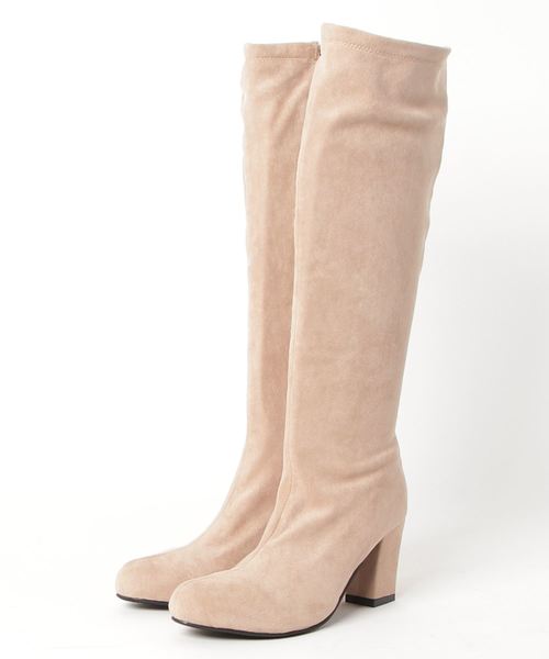 KOBE LETTUCE（コウベレタス）の「太ヒールシンプルロングブーツ＊レディース/シューズ/ロング丈[I1402]神戸レタス（ブーツ・レディース・キャメル/ブラック系その他2/ベージュ/ブラック系その他/ブラック系その他4/ベージュ系その他/イエロー系その他/ブラック系その他3・L/LL/M/S）」の12枚目の写真