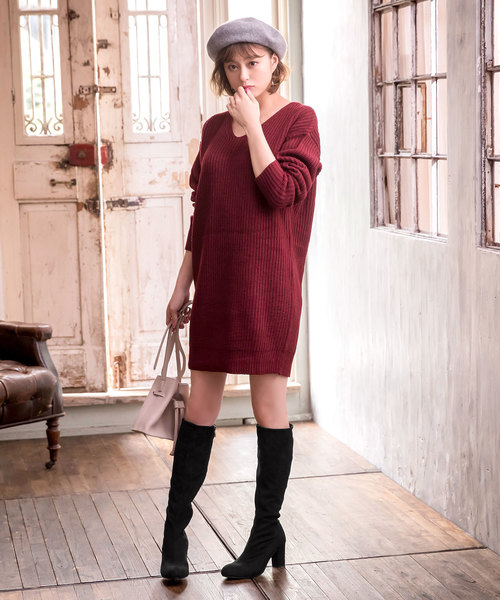 KOBE LETTUCE（コウベレタス）の「太ヒールシンプルロングブーツ＊レディース/シューズ/ロング丈[I1402]神戸レタス（ブーツ・レディース・キャメル/ブラック系その他2/ベージュ/ブラック系その他/ブラック系その他4/ベージュ系その他/イエロー系その他/ブラック系その他3・L/LL/M/S）」の17枚目の写真