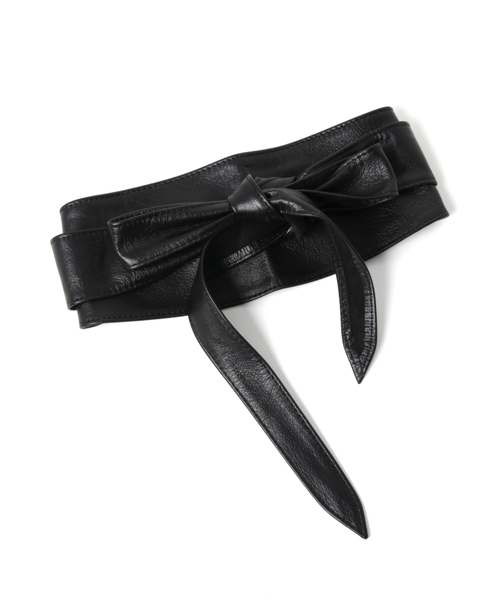 RIVE DROITE（リヴドロワ）の「レザーサッシュベルト（ベルト・レディース・ブラック/ダークブラウン・FREE）」の4枚目の写真