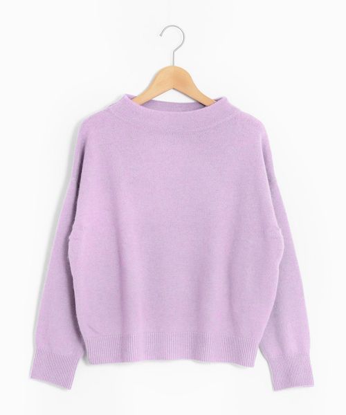 le.coeur blanc（ルクールブラン）の「フェレットタッチボトルネックニット（ニット/セーター・レディース・ネイビー/グレー/ブラウン/ピンクベージュ/モカ/ラベンダー・38）」の7枚目の写真