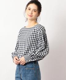 green label relaxing | KFC ギンガム ソデシャーリング ブラウス(シャツ/ブラウス)