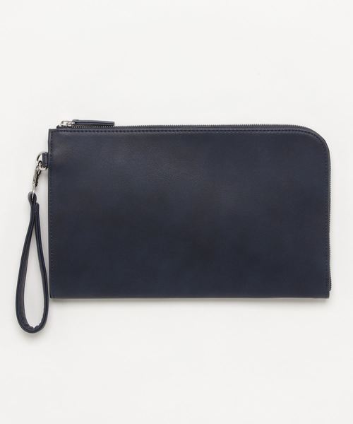 WEGO（ウィゴー）の「WEGO/ラウンドZIPミニクラッチバッグ（クラッチバッグ・メンズ・ブラック/ネイビー/ブラウン・FREE）」の9枚目の写真