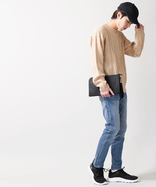 WEGO（ウィゴー）の「WEGO/ラウンドZIPミニクラッチバッグ（クラッチバッグ・メンズ・ブラック/ネイビー/ブラウン・FREE）」の15枚目の写真