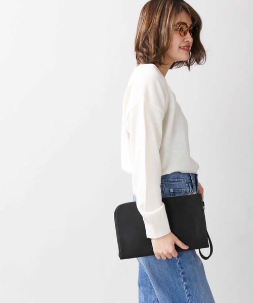 WEGO（ウィゴー）の「WEGO/ラウンドZIPミニクラッチバッグ（クラッチバッグ・メンズ・ブラック/ネイビー/ブラウン・FREE）」の12枚目の写真