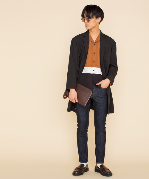 WEGO（ウィゴー）の「WEGO/ラウンドZIPミニクラッチバッグ（クラッチバッグ・メンズ・ブラック/ネイビー/ブラウン・FREE）」の8枚目の写真