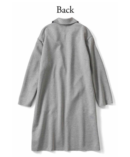 IEDIT(イディット)の「IEDIT 軽い着心地、カットソーチェスターコート<グレー>(チェスターコート・レディース・グレー・X-LARGE/LARGE/XX-LARGE/MEDIUM/SMALL)」の2枚目の写真