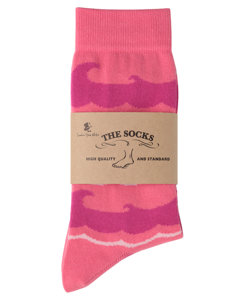 London Shoe Make(ロンドンシューメイク)の「London Shoe Make THE SOCKS| No,118904 船乗り/ Sailor 日本製 メンズソックス(ソックス/靴下・メンズ・ピンク/ブルー・25cm~27cm)」の3枚目の写真