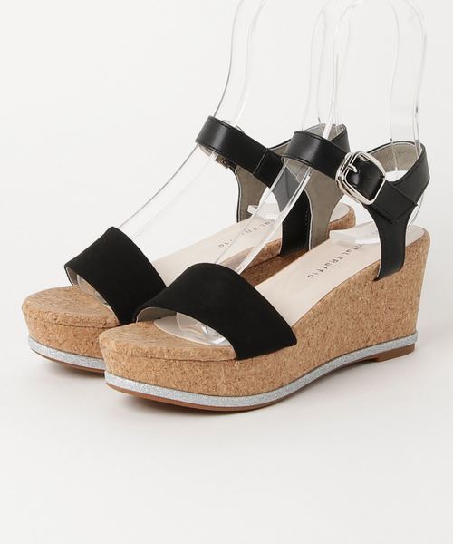 ORiental TRaffic（オリエンタルトラフィック）の「春夏★異素材ウエッジサンダル★8207（サンダル・レディース・グレー/ピンク/ブラック/ブルー・S/SS/LL/M/L/3L）」の15枚目の写真