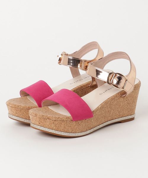 ORiental TRaffic（オリエンタルトラフィック）の「春夏★異素材ウエッジサンダル★8207（サンダル・レディース・グレー/ピンク/ブラック/ブルー・S/SS/LL/M/L/3L）」の11枚目の写真