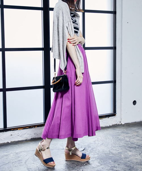 ORiental TRaffic（オリエンタルトラフィック）の「春夏★異素材ウエッジサンダル★8207（サンダル・レディース・グレー/ピンク/ブラック/ブルー・S/SS/LL/M/L/3L）」の9枚目の写真