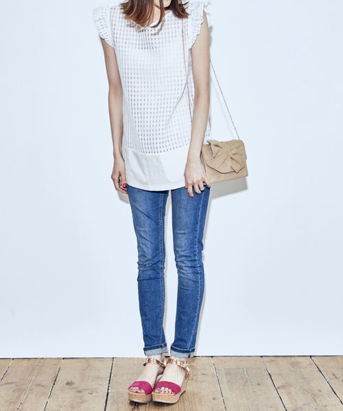 ORiental TRaffic（オリエンタルトラフィック）の「春夏★異素材ウエッジサンダル★8207（サンダル・レディース・グレー/ピンク/ブラック/ブルー・S/SS/LL/M/L/3L）」の7枚目の写真