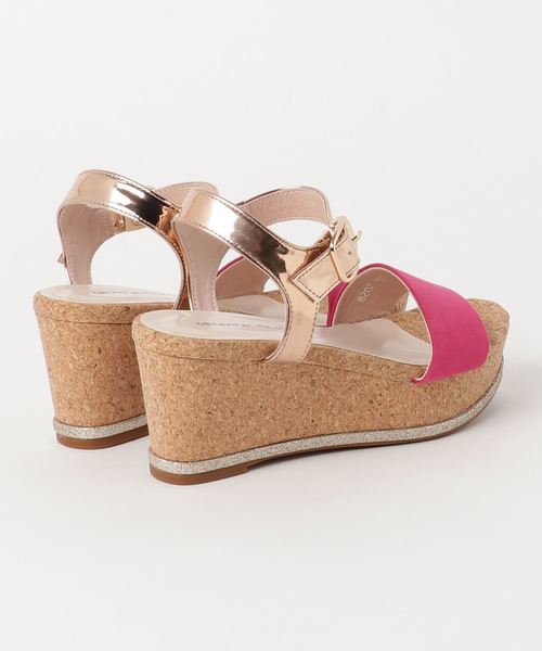 ORiental TRaffic（オリエンタルトラフィック）の「春夏★異素材ウエッジサンダル★8207（サンダル・レディース・グレー/ピンク/ブラック/ブルー・S/SS/LL/M/L/3L）」の14枚目の写真