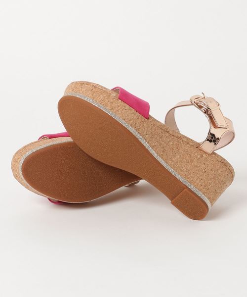 ORiental TRaffic（オリエンタルトラフィック）の「春夏★異素材ウエッジサンダル★8207（サンダル・レディース・グレー/ピンク/ブラック/ブルー・S/SS/LL/M/L/3L）」の16枚目の写真