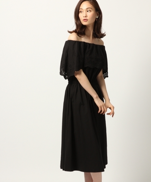 GLOBAL WORK（グローバルワーク）の「4WAYリバーシブルワンピース/784563（ワンピース・レディース・ブラック/ベージュ/オレンジ系その他・FREE）」の2枚目の写真