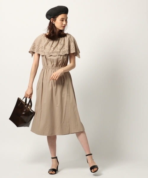 GLOBAL WORK（グローバルワーク）の「4WAYリバーシブルワンピース/784563（ワンピース・レディース・ブラック/ベージュ/オレンジ系その他・FREE）」の6枚目の写真