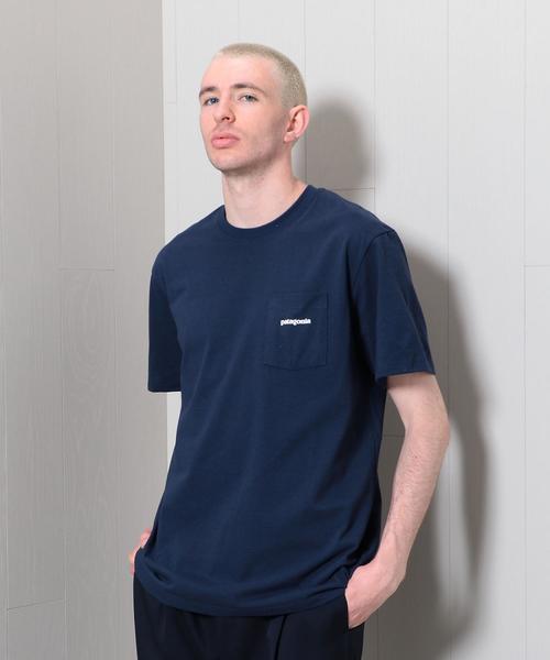 patagonia(パタゴニア)の「<patagonia>LOGO POCKET T-SHIRT/Tシャツ.(Tシャツ/カットソー・メンズ・ネイビー/ホワイト・SMALL/LARGE/MEDIUM)」の10枚目の写真