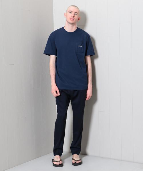 patagonia(パタゴニア)の「<patagonia>LOGO POCKET T-SHIRT/Tシャツ.(Tシャツ/カットソー・メンズ・ネイビー/ホワイト・SMALL/LARGE/MEDIUM)」の11枚目の写真