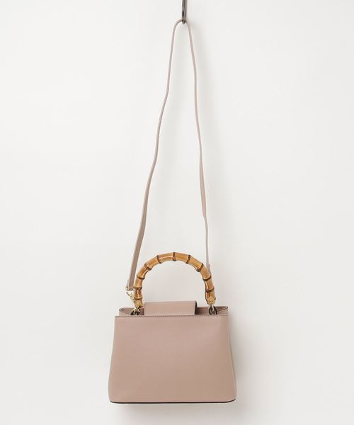 Tiara（ティアラ）の「Andrea Cardone/バンブーハンドル2WAYバッグ（ハンドバッグ・レディース・ブラック/ベージュ系その他/キャメル/ボルドー・FREE）」の10枚目の写真