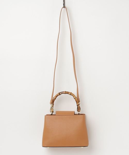 Tiara（ティアラ）の「Andrea Cardone/バンブーハンドル2WAYバッグ（ハンドバッグ・レディース・ブラック/ベージュ系その他/キャメル/ボルドー・FREE）」の11枚目の写真