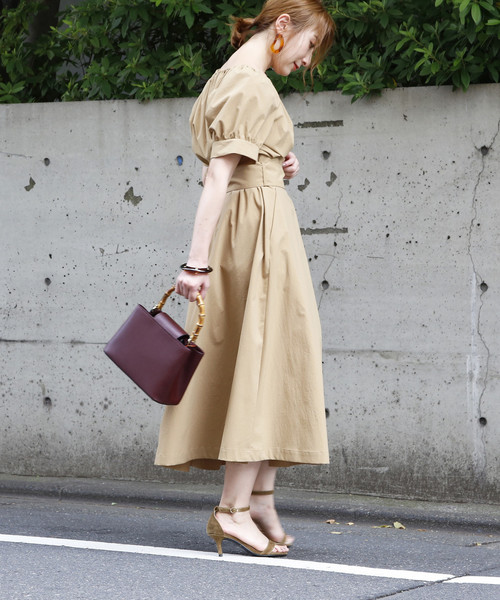 Tiara（ティアラ）の「Andrea Cardone/バンブーハンドル2WAYバッグ（ハンドバッグ・レディース・ブラック/ベージュ系その他/キャメル/ボルドー・FREE）」の7枚目の写真