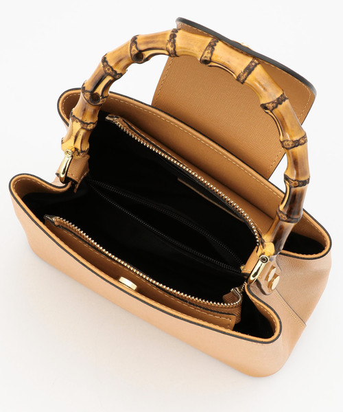 Tiara（ティアラ）の「Andrea Cardone/バンブーハンドル2WAYバッグ（ハンドバッグ・レディース・ブラック/ベージュ系その他/キャメル/ボルドー・FREE）」の17枚目の写真