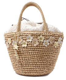 green label relaxing | [ラウゴア]Ｌａｕｇｏａ フラワーカゴバッグ(かごバッグ)