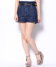 Chico | ﾃﾞﾆﾑﾍﾞﾙﾄ付ｼｮｰﾂ(デニムパンツ)