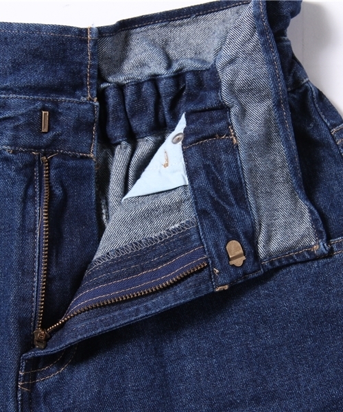 Chico（チコ）の「ﾃﾞﾆﾑﾍﾞﾙﾄ付ｼｮｰﾂ（デニムパンツ・レディース・ネイビー/ホワイト・SMALL/MEDIUM）」の7枚目の写真