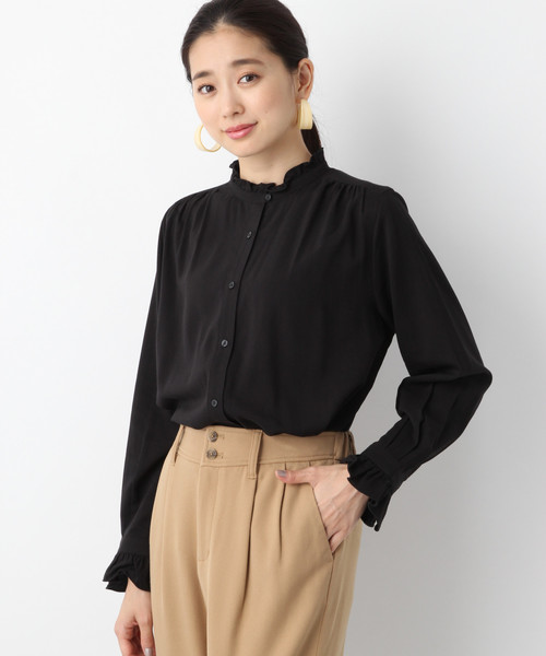 Lepsim レプシィム の スタンドフリルブラウス シャツ ブラウス Wear