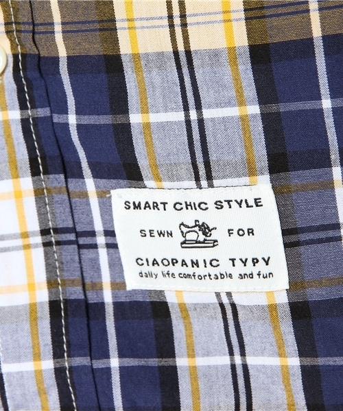 CIAOPANIC TYPY(チャオパニックティピー)の「タータンチェックボタンダウンシャツ(シャツ/ブラウス・メンズ・レッド/グリーン/イエロー・SMALL/MEDIUM/LARGE)」の8枚目の写真