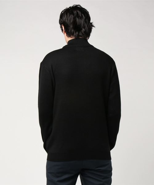 CORISCO(コリスコ)の「CORISCO-ミラノリブハーフZIP (M1)(ニット/セーター・メンズ・チャコールグレー/ブラック/ベージュ/ワインレッド・MEDIUM/LARGE)」の5枚目の写真