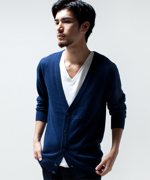 NANO universe(ナノユニバース)の「wjk/ Knit Cardigan(カーディガン/ボレロ・メンズ・ブラック/グレー/ネイビー/ボルドー・SMALL/MEDIUM/LARGE)」の3枚目の写真