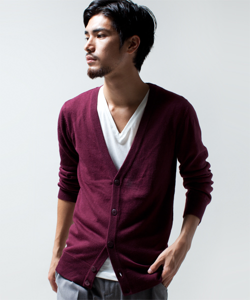 NANO universe(ナノユニバース)の「wjk/ Knit Cardigan(カーディガン/ボレロ・メンズ・ブラック/グレー/ネイビー/ボルドー・SMALL/MEDIUM/LARGE)」の4枚目の写真