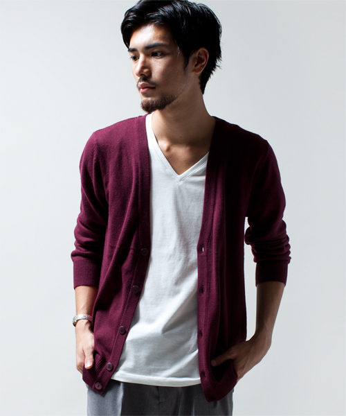 NANO universe(ナノユニバース)の「wjk/ Knit Cardigan(カーディガン/ボレロ・メンズ・ブラック/グレー/ネイビー/ボルドー・SMALL/MEDIUM/LARGE)」の17枚目の写真