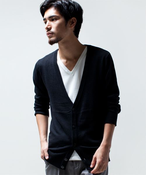 NANO universe(ナノユニバース)の「wjk/ Knit Cardigan(カーディガン/ボレロ・メンズ・ブラック/グレー/ネイビー/ボルドー・SMALL/MEDIUM/LARGE)」の5枚目の写真