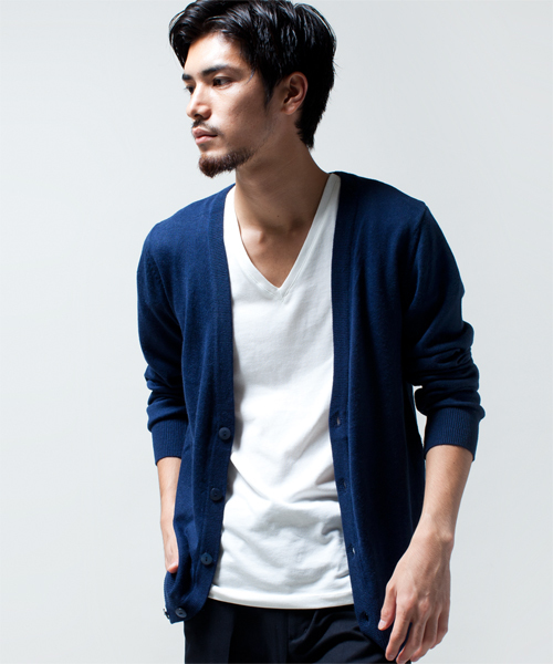 NANO universe(ナノユニバース)の「wjk/ Knit Cardigan(カーディガン/ボレロ・メンズ・ブラック/グレー/ネイビー/ボルドー・SMALL/MEDIUM/LARGE)」の7枚目の写真