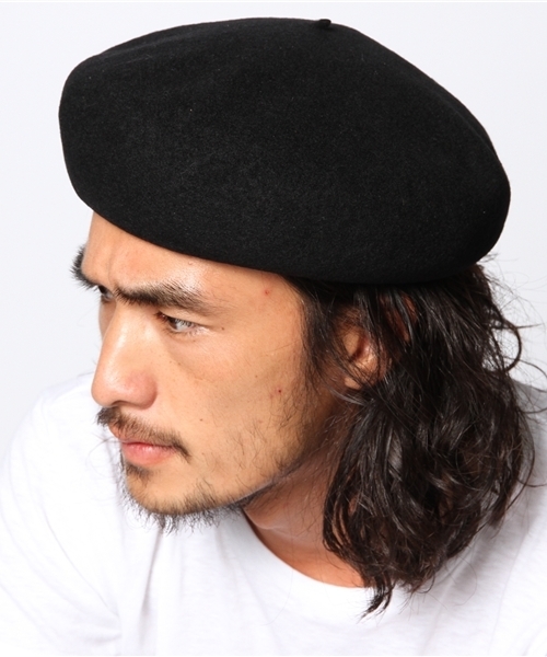 BEAUTY&YOUTH UNITED ARROWS（ビューティーアンドユースユナイテッドアローズ）の「BY ウール ベレー 13fw◆§2（ハンチング/ベレー帽・メンズ・ブラック/ライトグレー/オレンジ/パープル・FREE）」の2枚目の写真