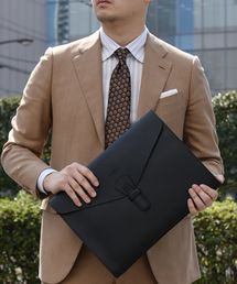 SHIPS | Boldrini Selleria: SAFFIANOレザー Ｌサイズ クラッチバッグ(クラッチバッグ)