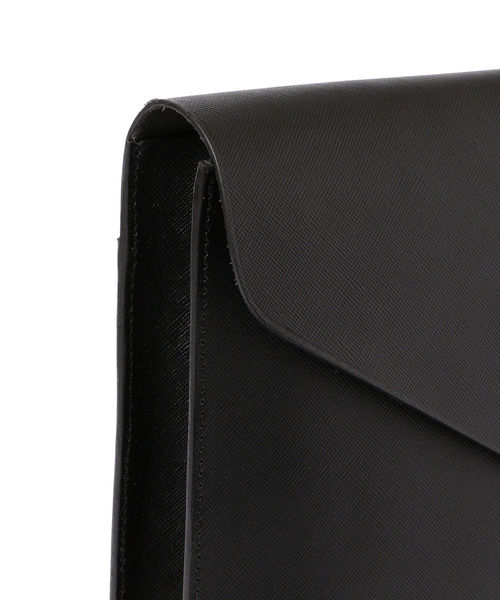 SHIPS（シップス）の「Boldrini Selleria: SAFFIANOレザー Ｌサイズ クラッチバッグ（クラッチバッグ・メンズ・ブラック・ONE SIZE）」の8枚目の写真