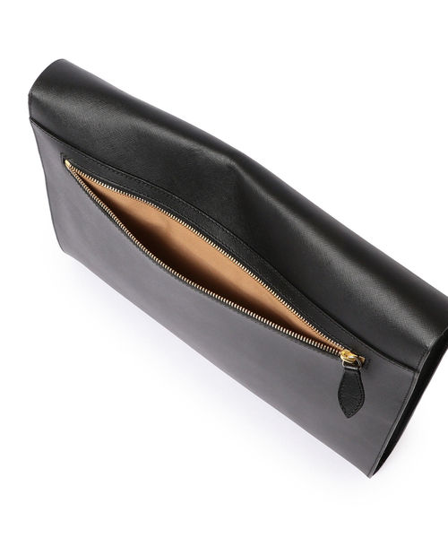 SHIPS（シップス）の「Boldrini Selleria: SAFFIANOレザー Ｌサイズ クラッチバッグ（クラッチバッグ・メンズ・ブラック・ONE SIZE）」の3枚目の写真