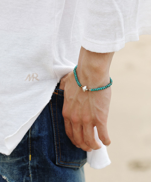 [スペイン発] turquoise Brass ブレスレット スペイン発] ターコイズ Brass ブレスレット アクセサリー