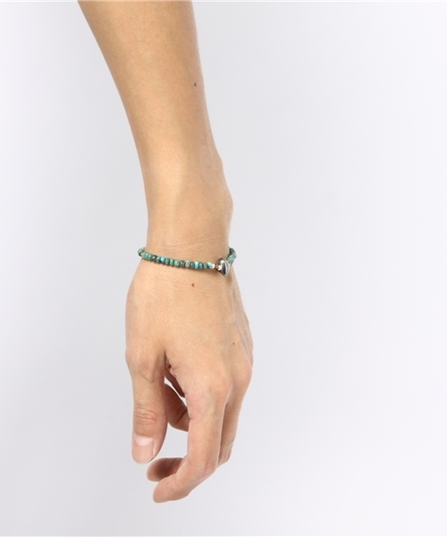 [スペイン発] turquoise Brass ブレスレット SunKu ブレスレット SILVER X TURQUOISE BRACELET メンズ
