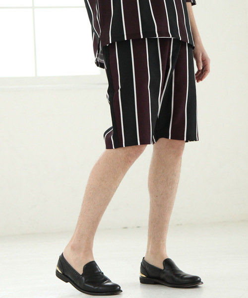 Nilway(ニルウェイ)の「【Nilway】 ポリトロドロップドハーフパンツ(パンツ)」|レッド系その他