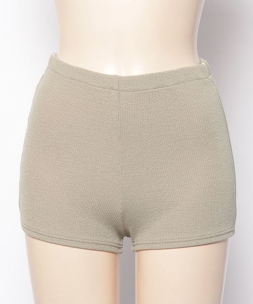 GUACAMOLE（ガカモレ）の「RIB SHORT BOTTOM / リブショートボトム（水着・レディース・ブラック/グレー/カーキ・MEDIUM）」の3枚目の写真