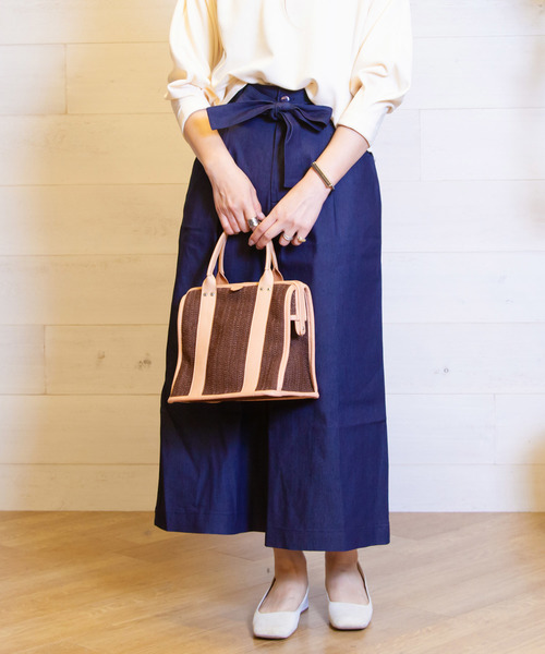 B.I.D.（ビーアイディー）の「BID / Denim Ribbon Belt Wide Pants（その他パンツ・レディース・ネイビー/ブルー・FREE）」の14枚目の写真
