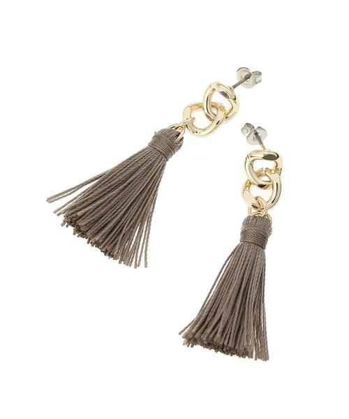 AMERICAN HOLIC（アメリカンホリック）の「チェーンタッセルピアス（ピアス（両耳用）・レディース・グレー/ターコイズブルー・FREE）」の3枚目の写真