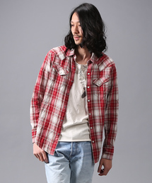 goa | リネンコットンチェックウエスタンシャツ(シャツ/ブラウス)